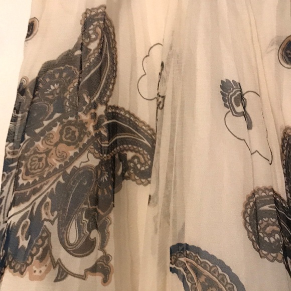 E by ECI Denim Yolk Pleated Skirt Sz Small - Picture 5 of 7